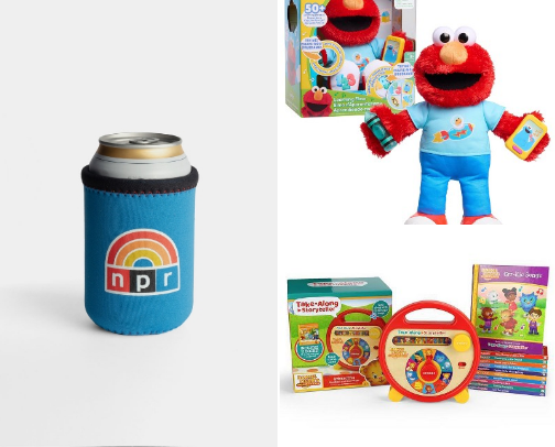 Shop to Support NPR and PBS. Buy a little or give a little and keep the shows flowing. cover photo collage