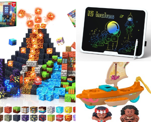 Toys that would grow with your to toddler cover photo collage
