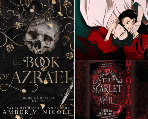 The Best Fantasy Enemies to Lovers Books/Webtoons (where they're actual enemies) cover photo collage