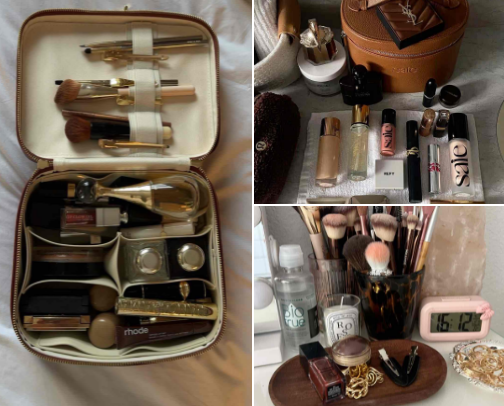 my makeup bag 💄 cover photo collage