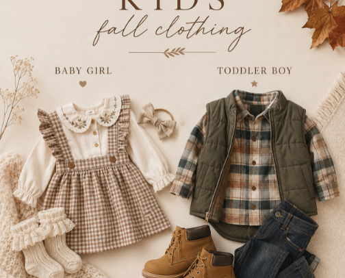 New Kids Fall Wardrobe 🍁👚👖 cover photo collage