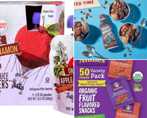 Organic snacks for toddlers! cover photo collage
