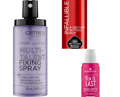 Setting sprays cover photo collage