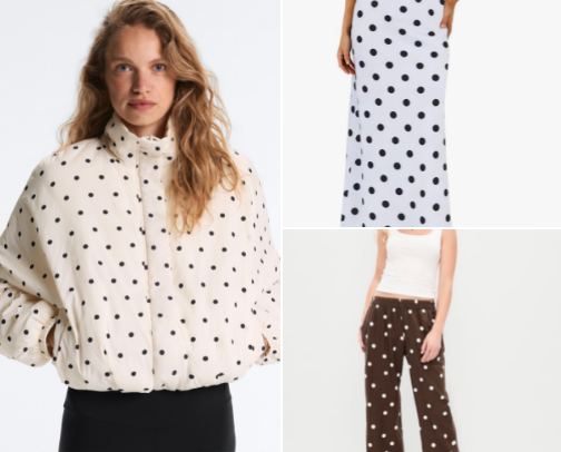 Polka dots this spring and summer. cover photo collage