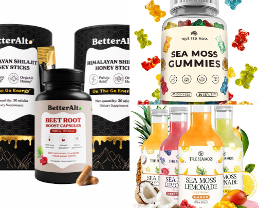 Health Supplements cover photo collage