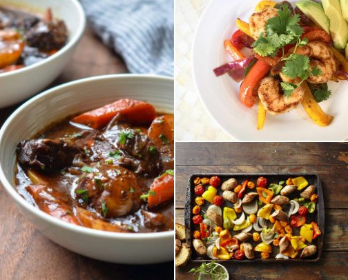 my go to dinner recipes cover photo collage