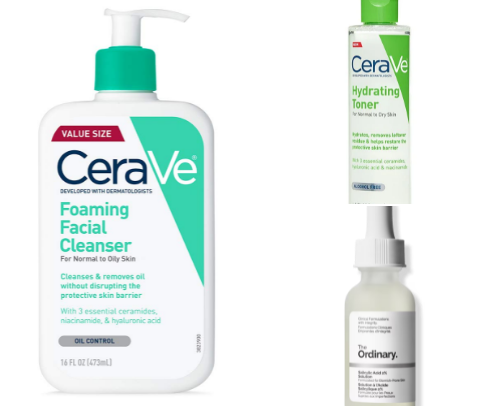 Skincare Products cover photo collage