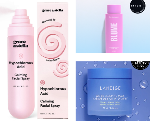 Healthy and Happy Skin Goals 🧖🏻‍♀️🧴🤍 cover photo collage