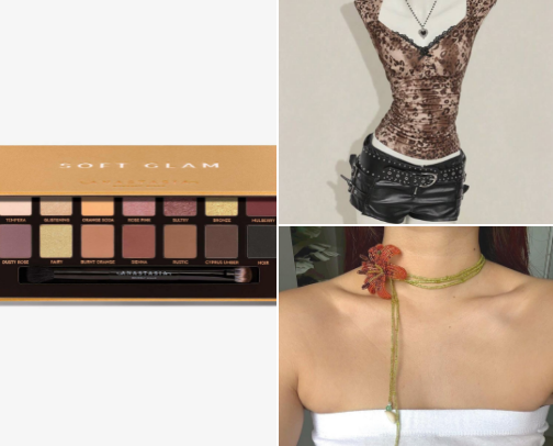 music concert outfit and makeup recs cover photo collage
