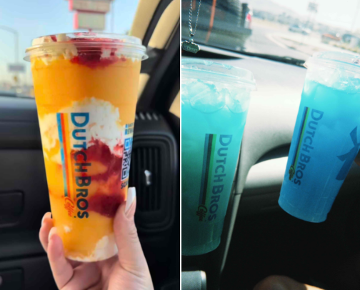 Dutch bros drinks cover photo collage