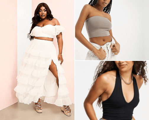 finds from asos cover photo collage