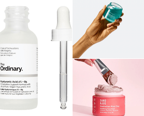 Skincare cover photo collage