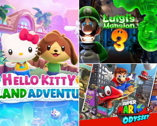 Nintendo Switch Games: Cozy & Classic cover photo collage