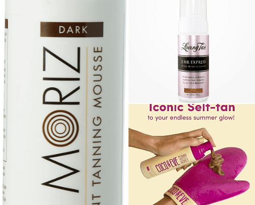 the best tanning products cover photo collage