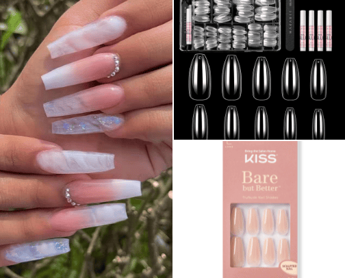 fake nails💅 cover photo collage