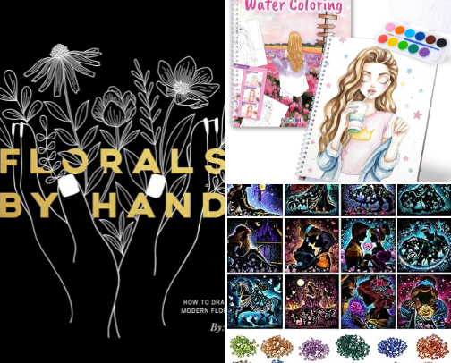 Gifts for Artistic Kids & Adults cover photo collage