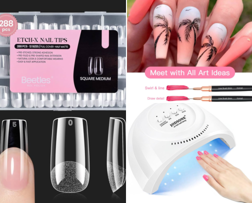My Press-on Nail Setup cover photo collage