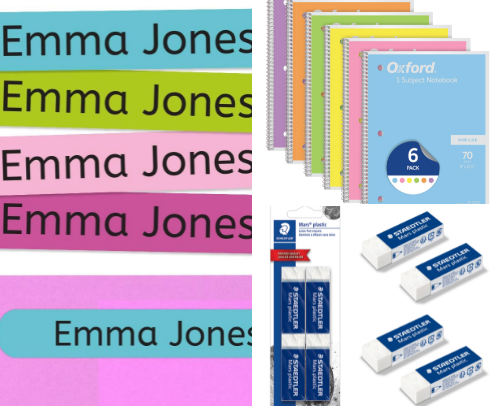 School Supplies cover photo collage