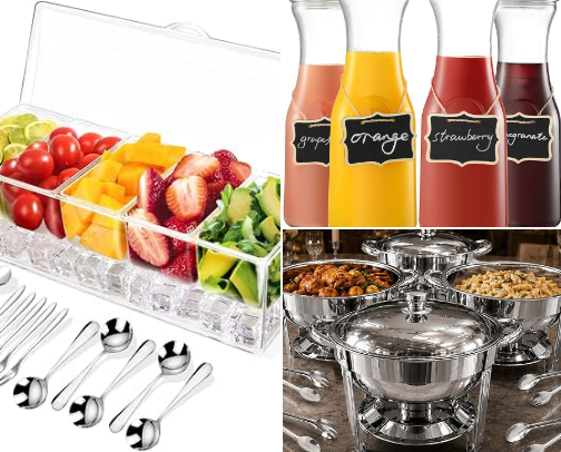 Catering, Hosting, Holiday and Microwedding Items cover photo collage