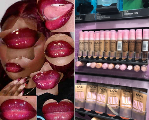 Baddie makeup essentials 💋💄🍒 cover photo collage