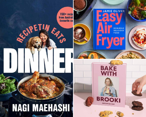 FAVOURITE BOOKS | cookbooks i open weekly cover photo collage