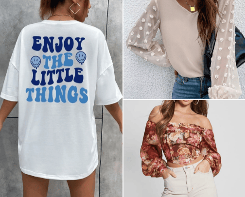 t-shirts, sweatshirts, shirting😇 cover photo collage