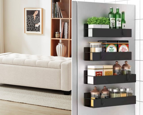 Organization Must-Haves for Small Spaces (apartments, small homes, & dorms) cover photo collage