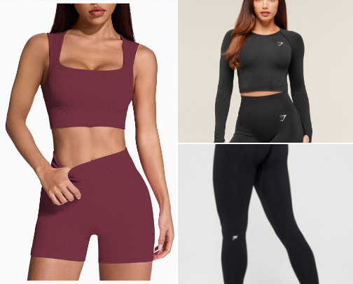 Workout clothes on a budget cover photo collage