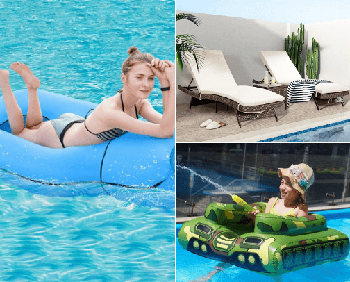 Pool Must Haves cover photo collage