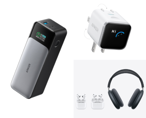 TECH & PHONE ESSENTIALS cover photo collage