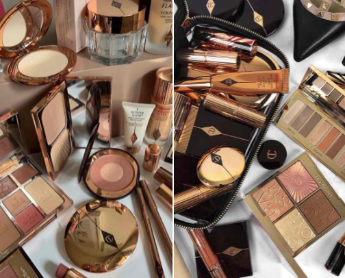 Bougie makeup products cover photo collage