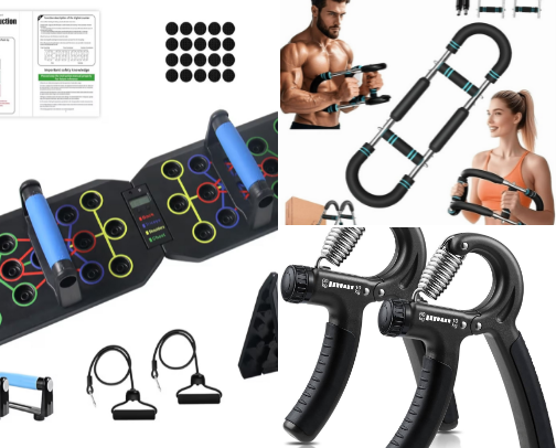 At-Home Muscle Builders cover photo collage