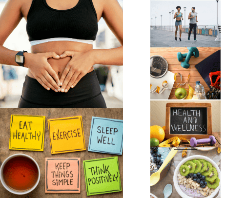 Health and Wellness cover photo collage