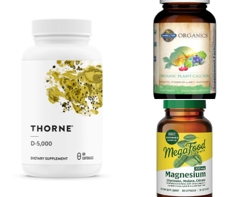 My top nine health supplements for women entering perimenopause. cover photo collage