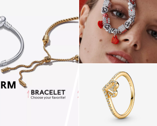 A gift of Love.. Pandora, Tiffany and Cartier (: cover photo collage