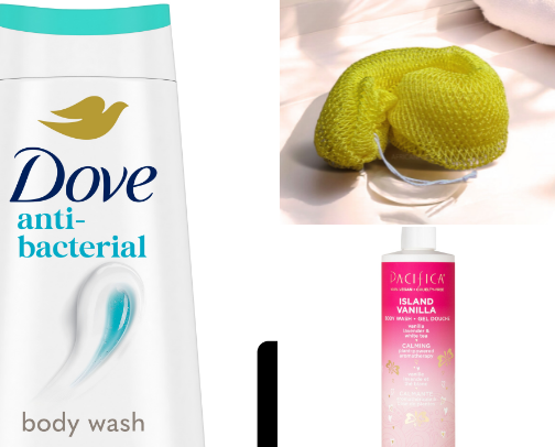 shower routine💫 cover photo collage