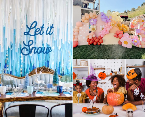 Girly Birthday Party Themes for Every Season cover photo collage