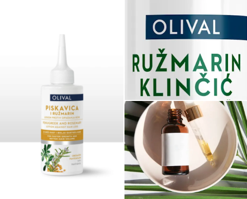 Hair growth oils, water cover photo collage