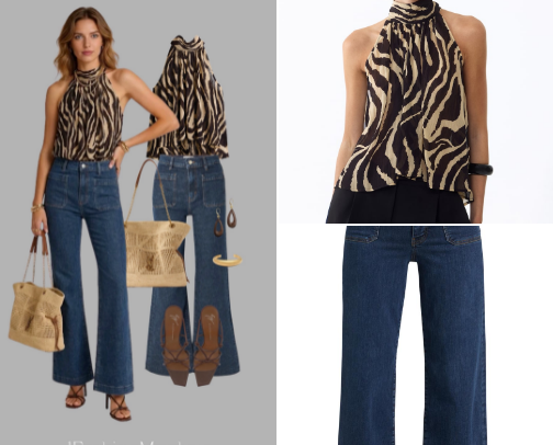 OOTD #922 WOMEN'S FASHION H&M TOP WITH JEANS cover photo collage