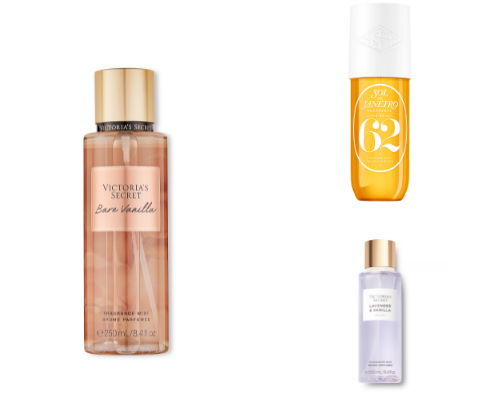 Must have body mists cover photo collage