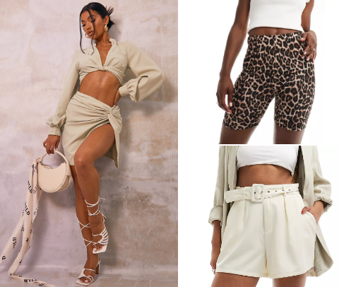 Hot summer has arrived, skirts and shorts just for you 🔥🔥🦋 cover photo collage