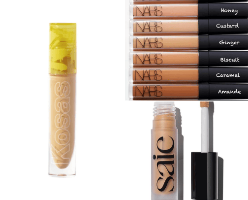 Glowy concealers cover photo collage