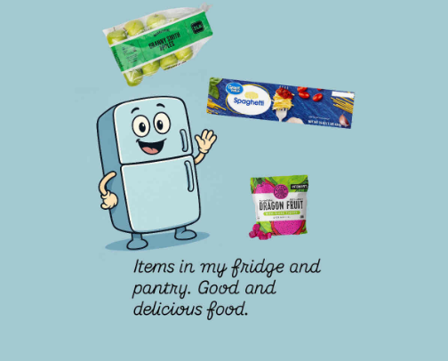 What's In My Fridge & Pantry. Walmart edition. cover photo collage