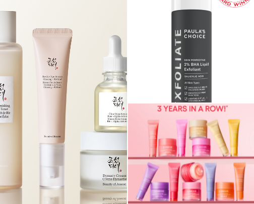 Skincare cover photo collage