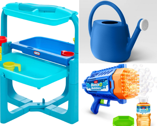 Summer toys for little ones cover photo collage