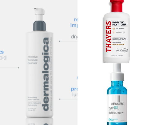 The Best Skincare for Sensitive/Dry Skin (My Holy Grail List) cover photo collage