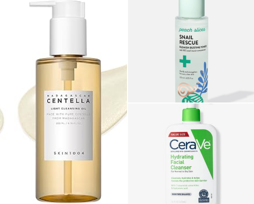 Morning skincare routine 🫶🏻 cover photo collage