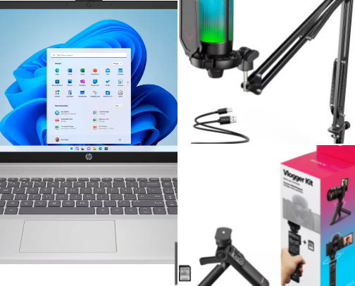 Content Creator's  and Vlogging  Tools Kit  ! cover photo collage
