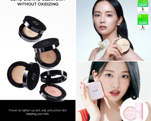 Kbeauty makeup for a acne prone skin that wants a NON-CAKEY BASE! cover photo collage