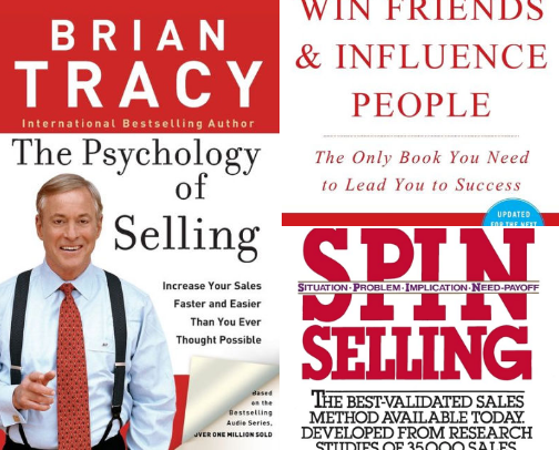 Must-Read Books on How to Succeed in Sales cover photo collage